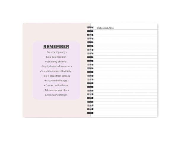 Better Health - Exercise, Nutrition & Wellness Journal - Stay healthy with our handy, simple tracking charts - A5 size with 104 undated pages - For A Happier, Healthier Life...