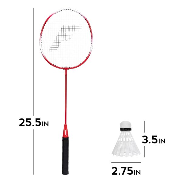 Franklin Sports Badminton Racket + Birdie Set - Replacement Badminton Equipment for Kids + Adults - 2 Player - 4 Player Badminton Racket Sets