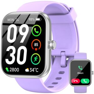 Smart Watch with Alexa Built-in, 1.83" HD Touchscreen Fitness Tracker, Bluetooth Notifications/Calls, IP68 Waterproof, 120+ Sport Modes, 24/7 Heart Rate & Sleep Monitor for...