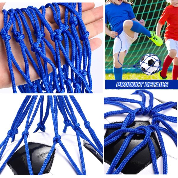 TOBWOLF 2PCS Football Kick Trainer, Soccer Return Trainer Net Fits Ball Size 3, 4, 5, Hands-Free Football Kick Throw Solo Practice Training Aid, Adjustable Waist Belt Soccer...